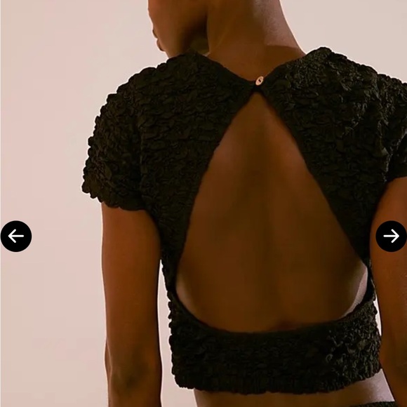 Free People Black Crop Top and midi skirt set - Picture 3 of 13